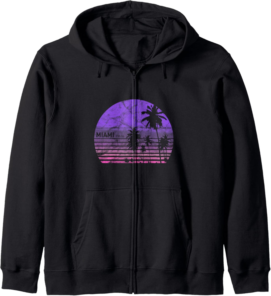 Synthwave Retrowave Aesthetic Vintage Drive 80s Miami Retro Kapuzenjacke