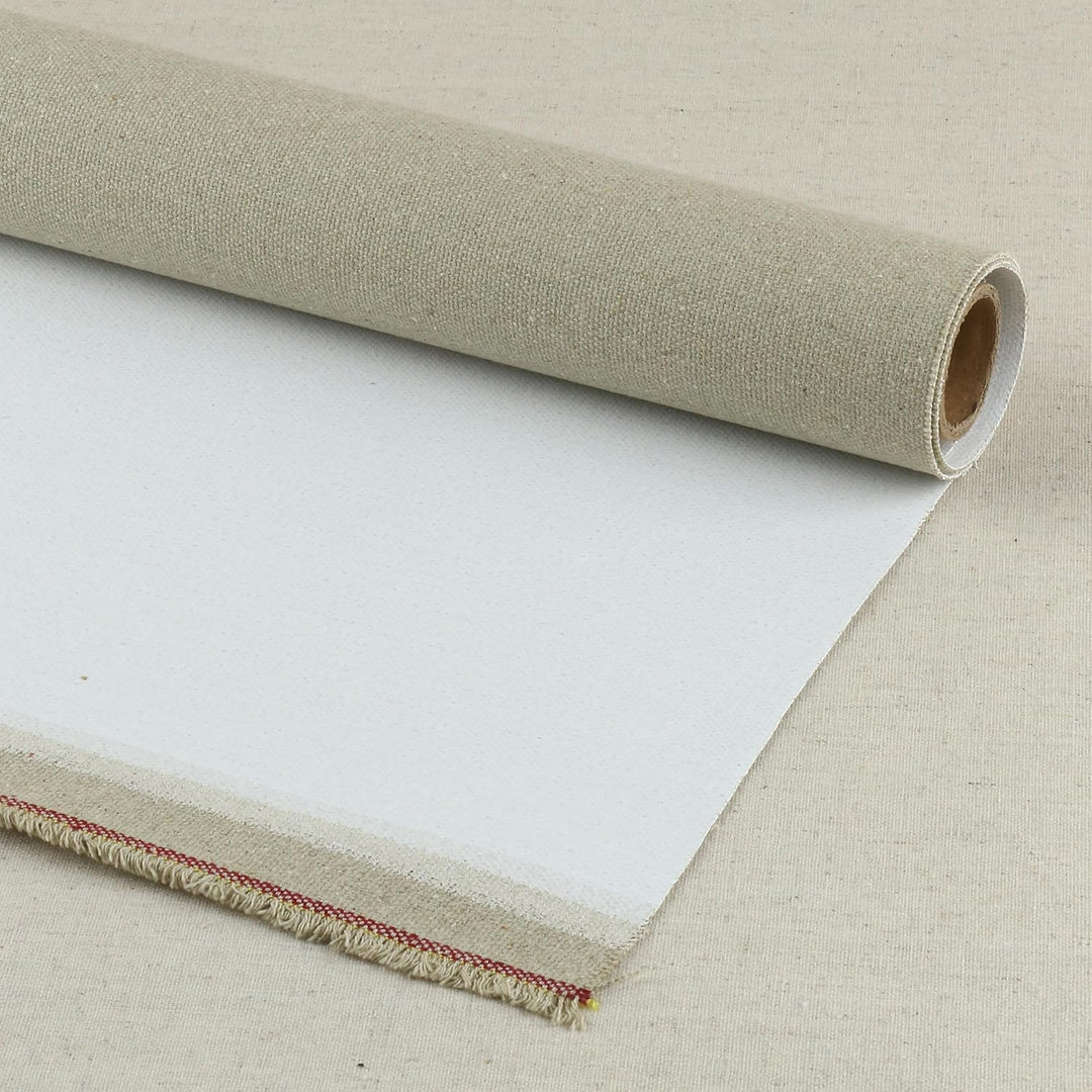TOUROCMONT Leinwand auf Rolle Leinen -500 g/m² Leinen Maltuch Breite 108cm Leinwandrolle 3M 108cm x