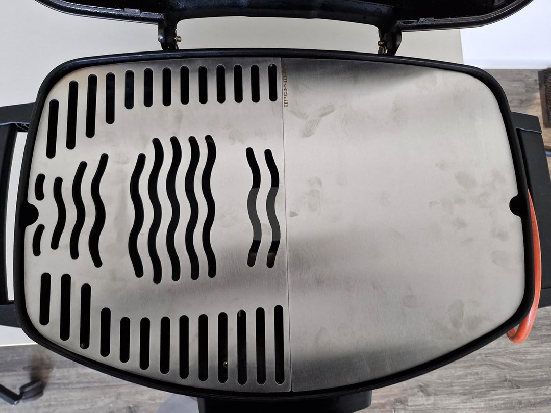 Grillplatte/Plancha Edelstahl V2A 1.4301 Ersatzrost passt für Grills NAPOLEON TRAVELQ 285 PRO285 PRO