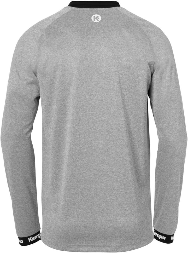 Kempa Herren Jungen Langarm Sport Pullover M Dark Grau Melange/Anthra, M Dark Grau Melange/Anthra