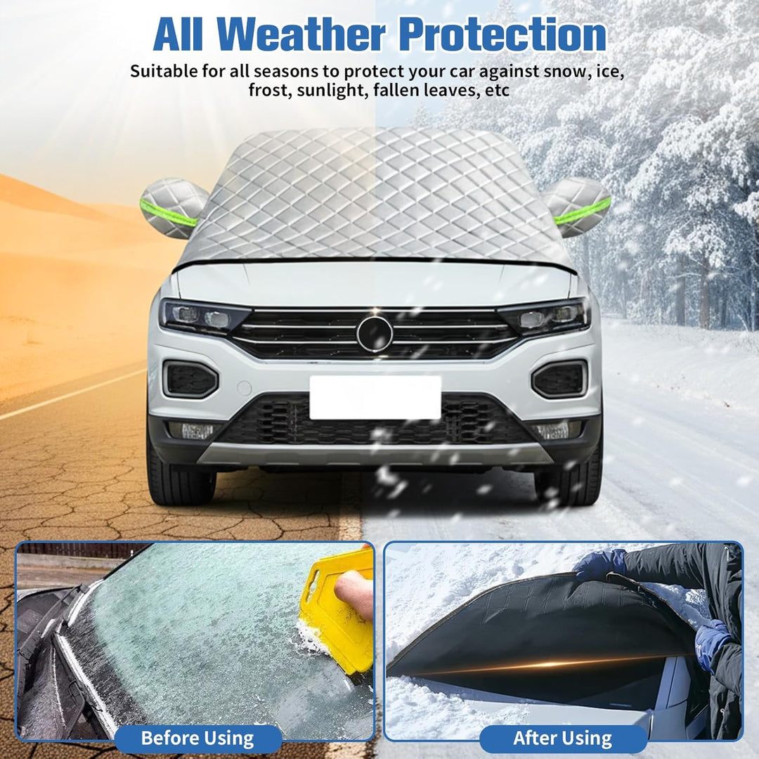 Halbgarage Auto Winterabdeckung Kompatibel mit VW T-ROC 2017-2025 – Stabile Hagelsichere Autoabdecku