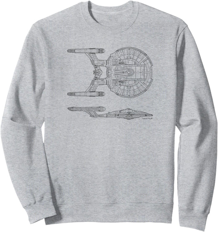 Star Trek: Enterprise NX-01 Schaltplan Sweatshirt
