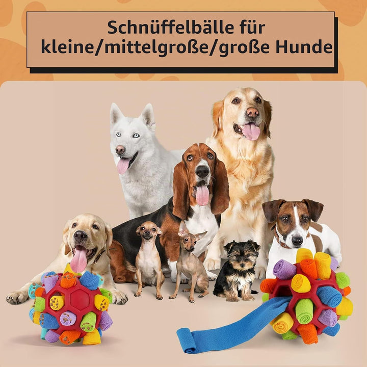 Schnüffelball für Hunde, Schnüffelteppich Schnüffelspielzeug Interaktive Hundespielzeug tragbarer Ha