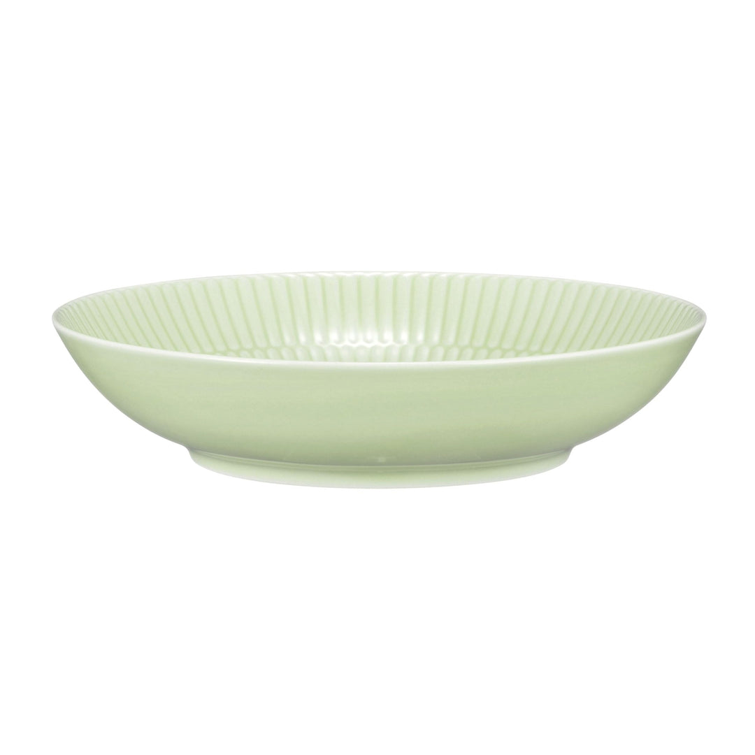 Seltmann Weiden Amina Seladon Suppenteller, 21 cm, Tiefe Suppenschale mit dezentem Relief-Muster, Sp