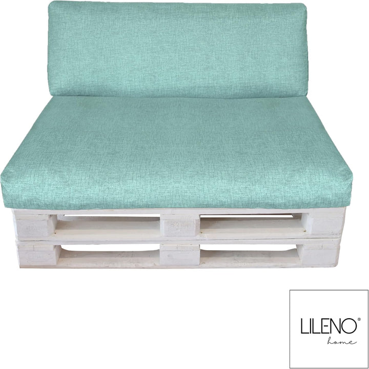 LILENO HOME Palettenkissen Bezug Creme - Ersatzbezug für Sitzteil 120 x 80 x 16-20 cm - Polster Bezu