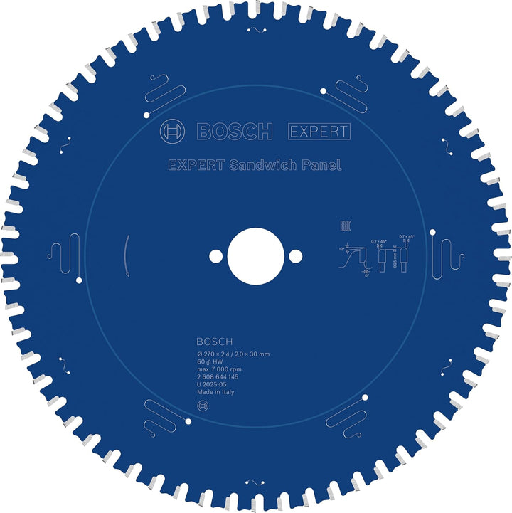 Bosch Professional Kreissägeblatt Expert for Sandwich Panel (270 x 30 x 2,4 mm, 60 Zähne, Zubehör Kr