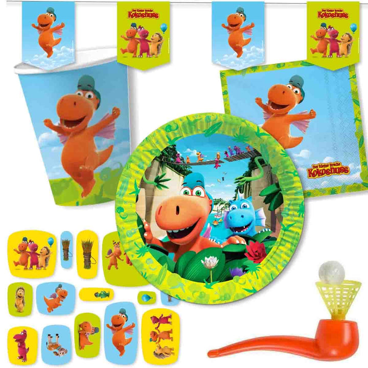 Drache Kokosnuss Partyset mit Mitgebsel // * DRACHE KOKOSNUSS * Dekoration