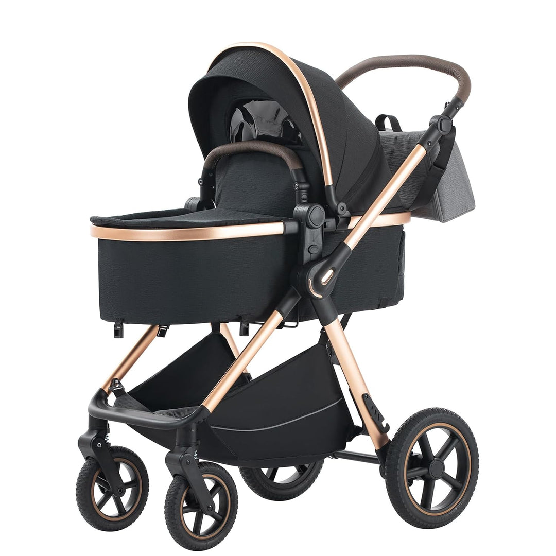 BEBBY Kombikinderwagen 3 in 1 Reisesysteme Standardkinderwagen Kinderwagen Buggy Neugeborener Tragba