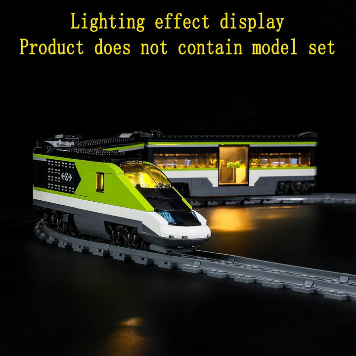 GEAMENT LED Licht-Set Kompatibel mit Lego Personen-Schnellzug (Express Passenger Train) - Beleuchtun