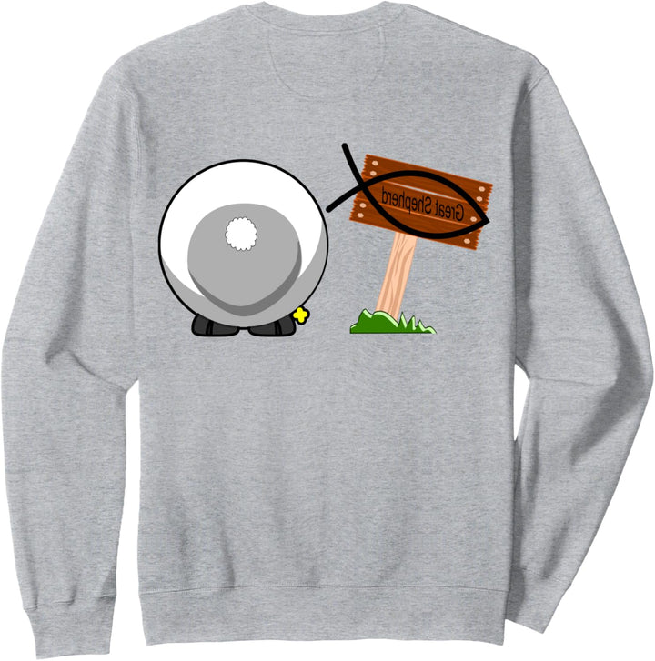 Der Herr ist mein Hirte (Psalm 23) - Rückendruck - Jesus4m3 Sweatshirt