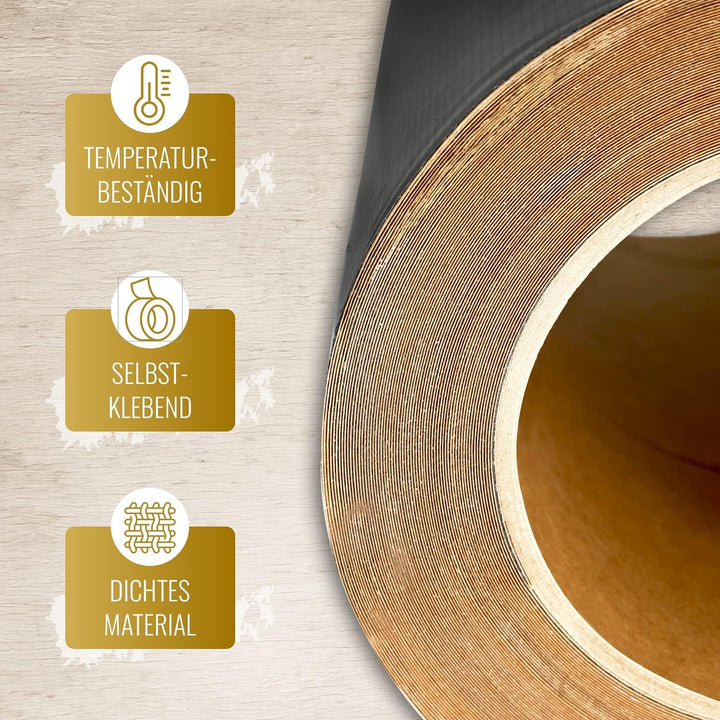 Screw Rebel Terrassen Holzschutzband für Unterkonstruktionen 80mm breit, 20m lang Breite: 80 mm, Bre