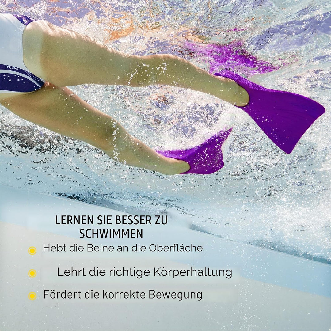 FINIS Kinder Booster Swim Fin, Purple, 6-8