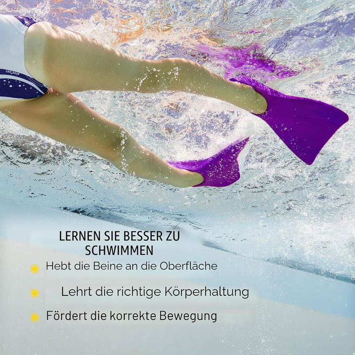 FINIS Kinder Booster Swim Fin, Purple, 6-8