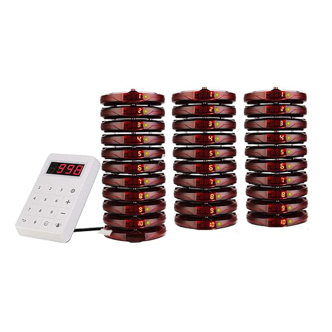 Retekess TD158 Pager Rufsystem, 30 Restaurant Pager System, Mehr Pager, Outdoor 500M, LED Röhrenanze