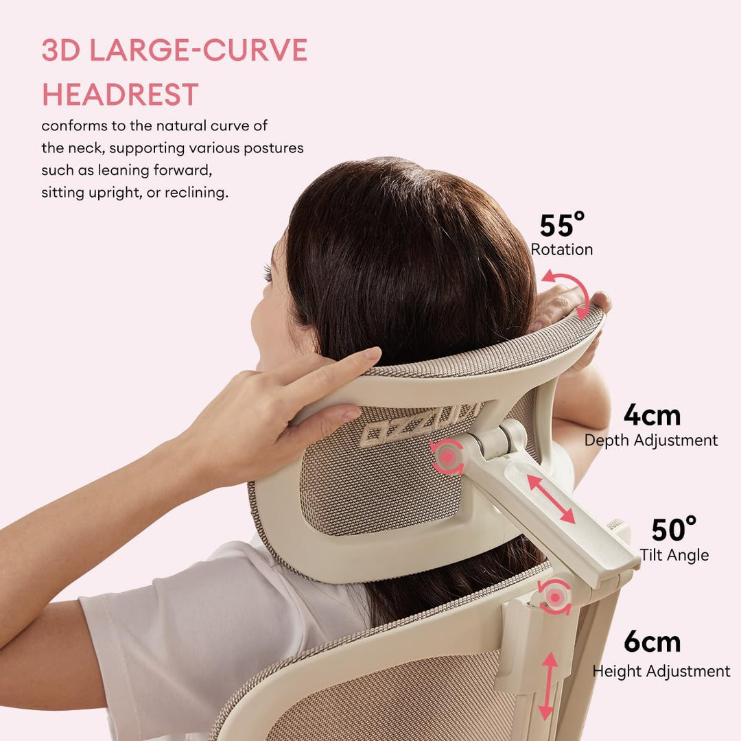 MUSSO E80 Muse FemmePosture™ Ergonomischer Bürostuhl für Frauen - 135° Neigung & 3D-Lendenstütze, 17