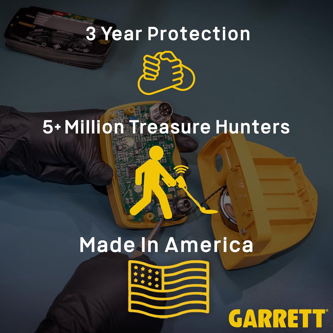 Garrett ACE APEX-Detektor mit 6 x 11 DD Viper-Suchspule, Z-Lynk-Kopfhörer, Pro-Pointer bei Z-Lynk un