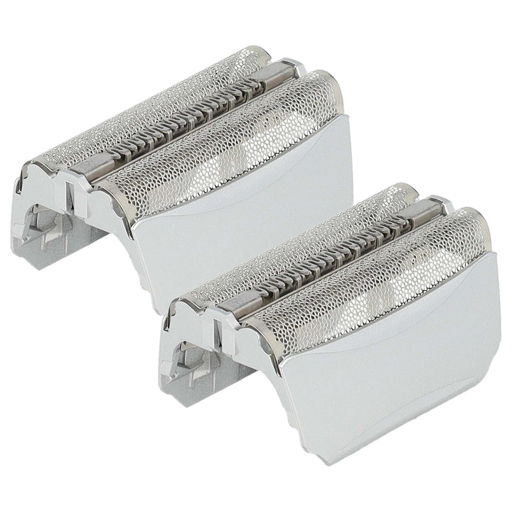 vhbw 2x Doppelscherfolie Ersatz für Braun 51S, 51B für Elektrorasierer + Rahmen, silber