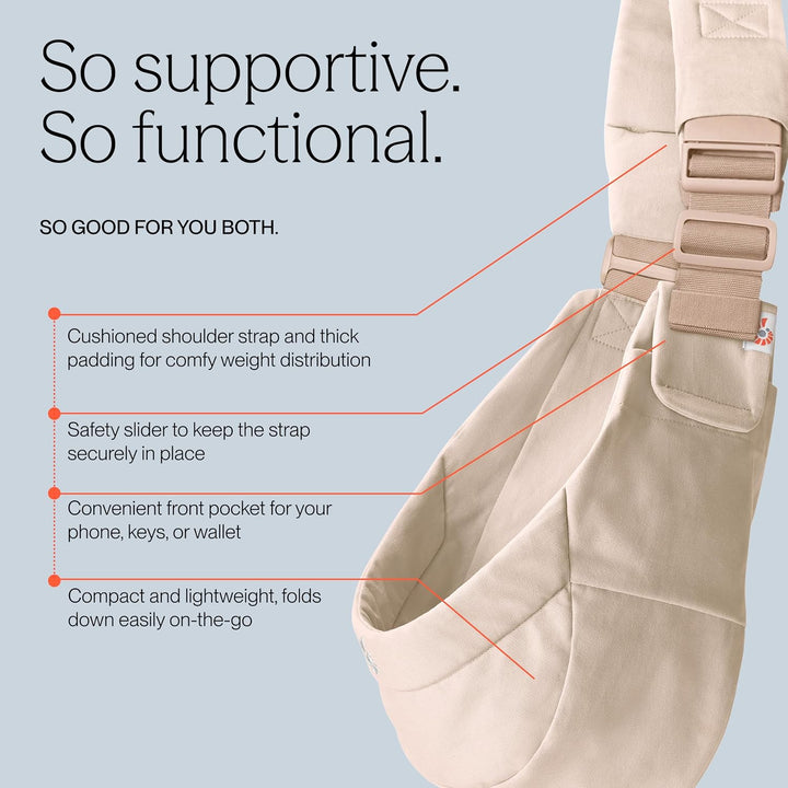 Ergobaby Upsie Sling Babyhüfttrage, Ergonomische Hüfttrage für Babys und Kleinkinder ab 6 Monaten (7