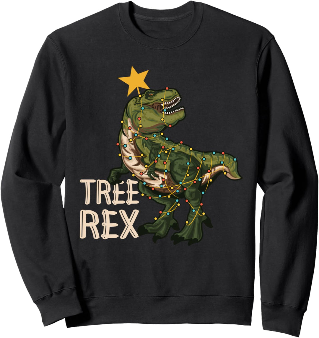 Dinosaurier TRex Schlafanzug – Weihnachten Ugly Tree Rex Sweatshirt