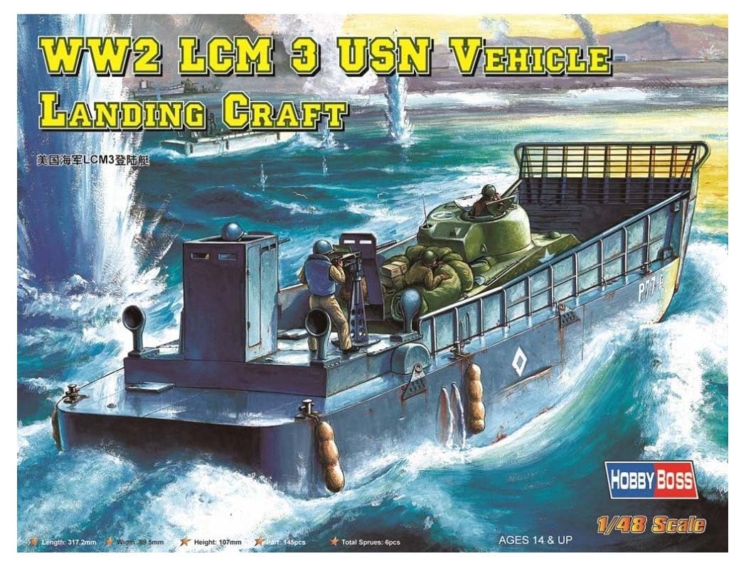 Hobby Boss 84817 Modellbausatz U.S. LCM-3 USN Vehicle Landing Craft