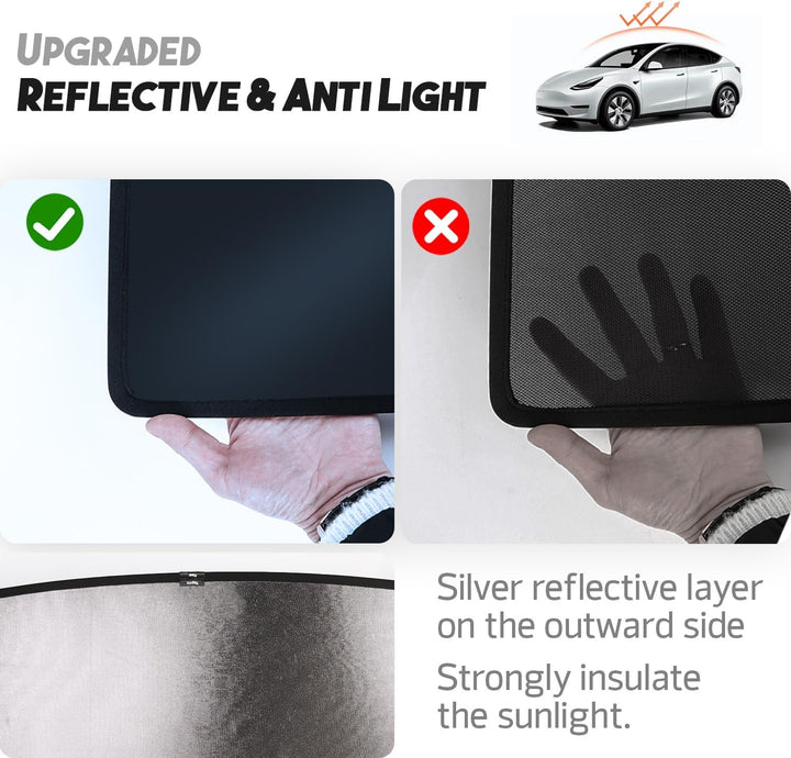 ThinsGo Tesla Model Y Sonnendach Sonnenschutz Abdeckung Blocks UV Strahlen Skylight Sonne UV Schutz