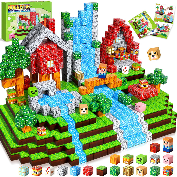 Magnetische Bausteine, Magnetbausteine Magnetspielzeug Magneten Kinder, Magnetisches Spielzeug für K