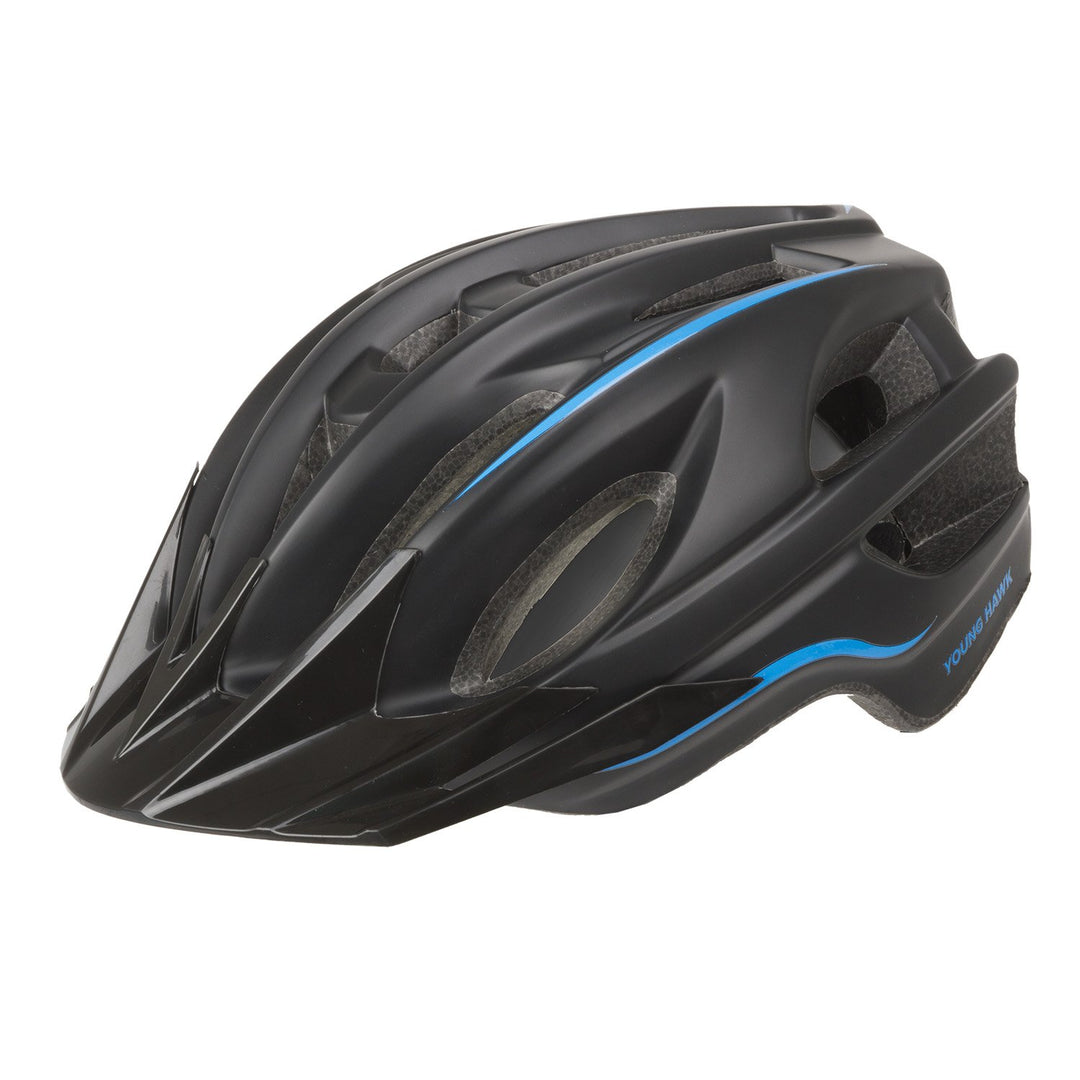 Mighty Kinder Young Hawk Fahrradhelm XS/S, 48-55 cm Schwarz, XS/S, 48-55 cm Schwarz