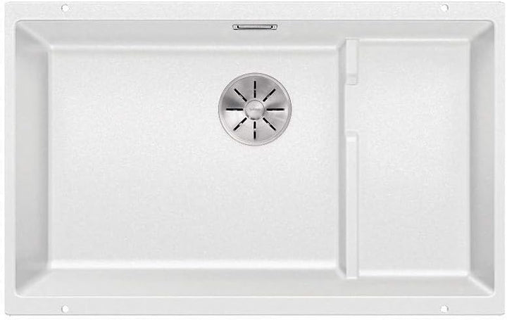 BLANCO SUBLINE 700-U Literevel | SILGRANIT weiss | Einbauart: Unterbau | ohne Ablauffernbedienung, m