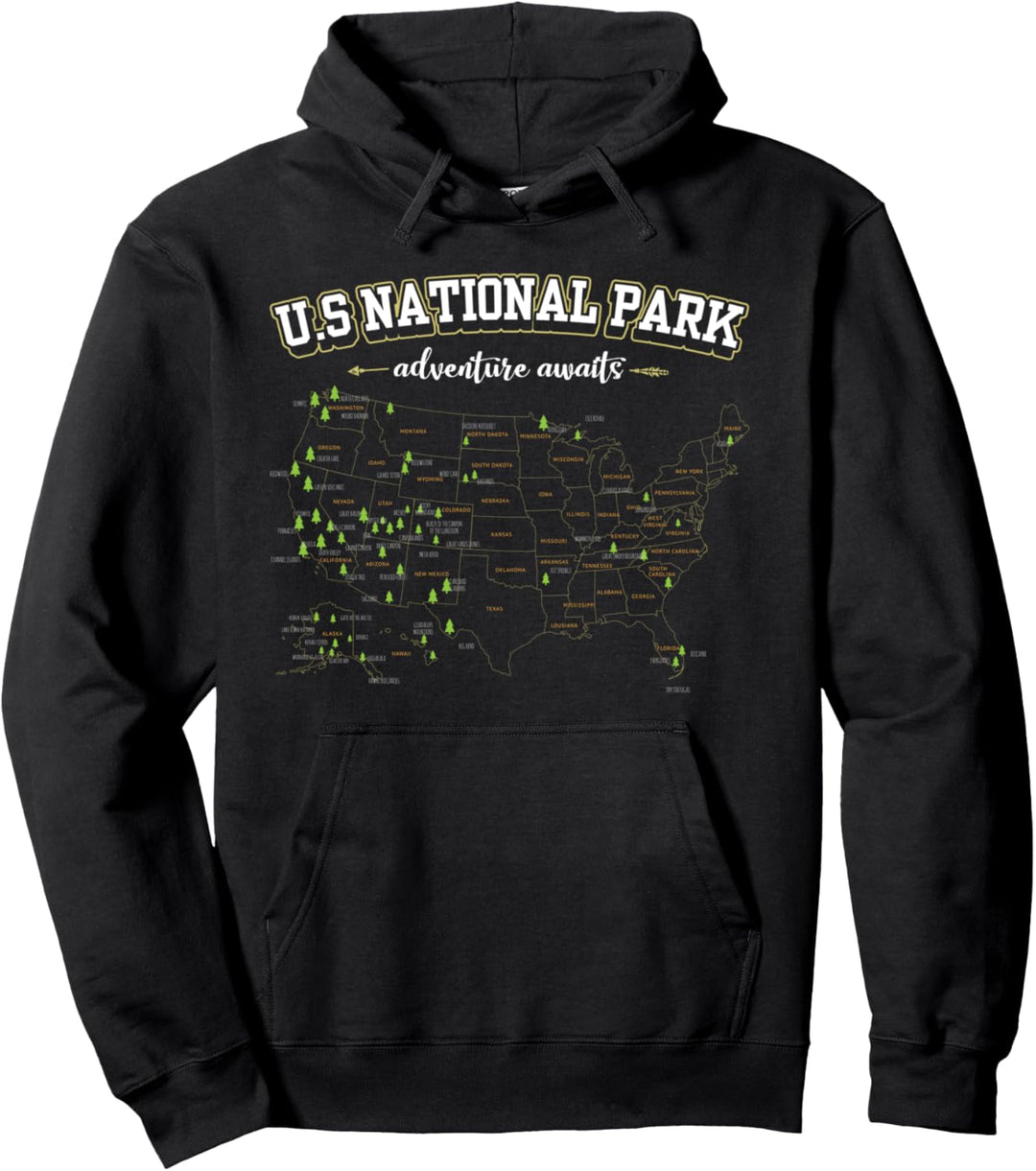 Das Abenteuer der Nationalparks erwartet das Wohnmobil Pullover Hoodie
