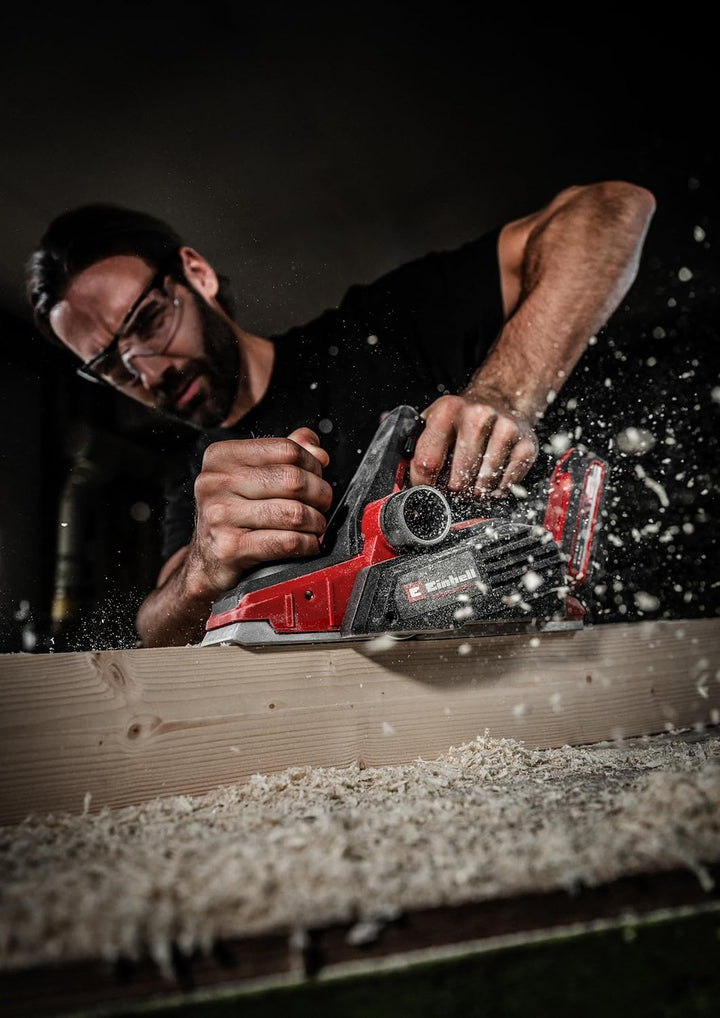 Einhell Professional Akku-Handhobel TP-PL 18/3 Li BL - Solo Power X-Change (18 V, Brushless, 82 mm H