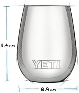 YETI Rambler Weinbecher, Charcoal, 10oz (296ml), Charcoal