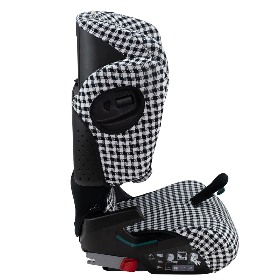 JYOKO Kids Bezug kompatibel mit Britax Romer Kidfix, aus Baumwolle (Romer Kidfix I-Size, Vichy), VIC