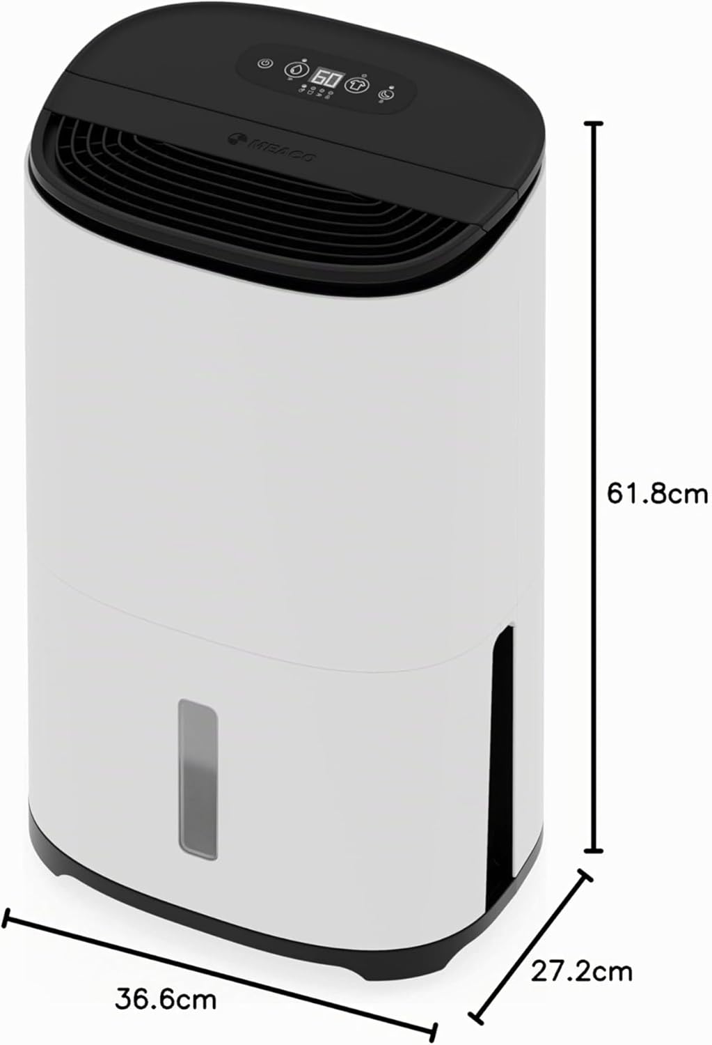 Meaco Ultra Leise Luftentfeuchter - MeacoDry Arete® One 25L Raumentfeuchter & Luftreiniger für Wohnu