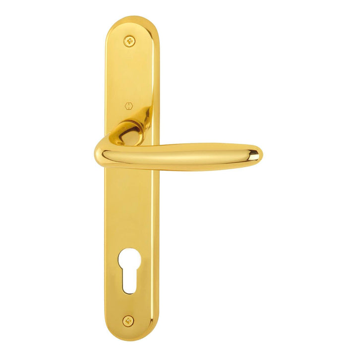 HOPPE 2857673 Drückergarnitur ROISSY-auf Langschild Profilzylinder Entfernung 88mm, für Türstärke 35
