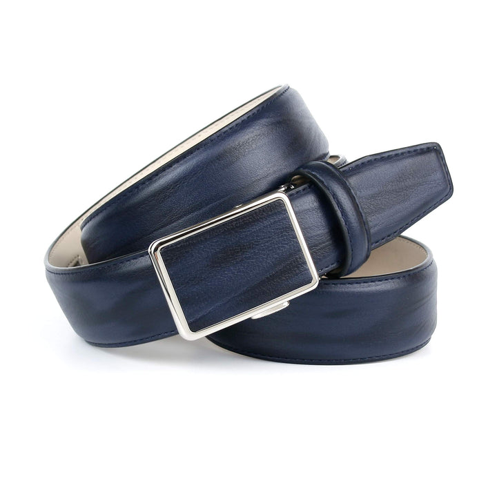 Anthoni Crown Herren Gürtel 110|#110|#678 (Herstellergrösse: 110) Blau (Dunkelblau 080), 110|#110|#6
