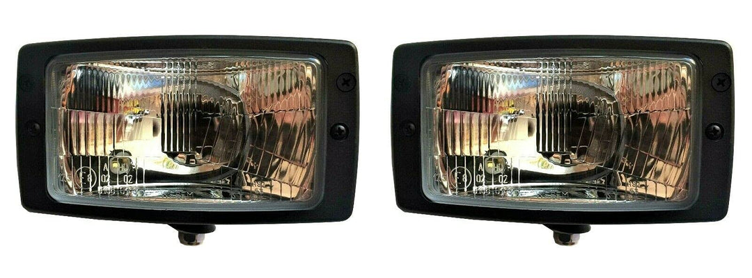 MelTruck® 2x Hauptscheinwerfer 12V 24V Fernlicht Abblendlicht Positionslicht mit Glühbirnen
