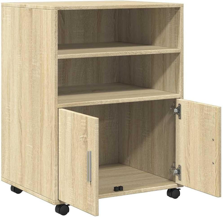 vidaXL Rollschrank, Büroschrank mit Stauraum, Aktenschrank für Wohnzimmer Büro, Bürocontainer Schran