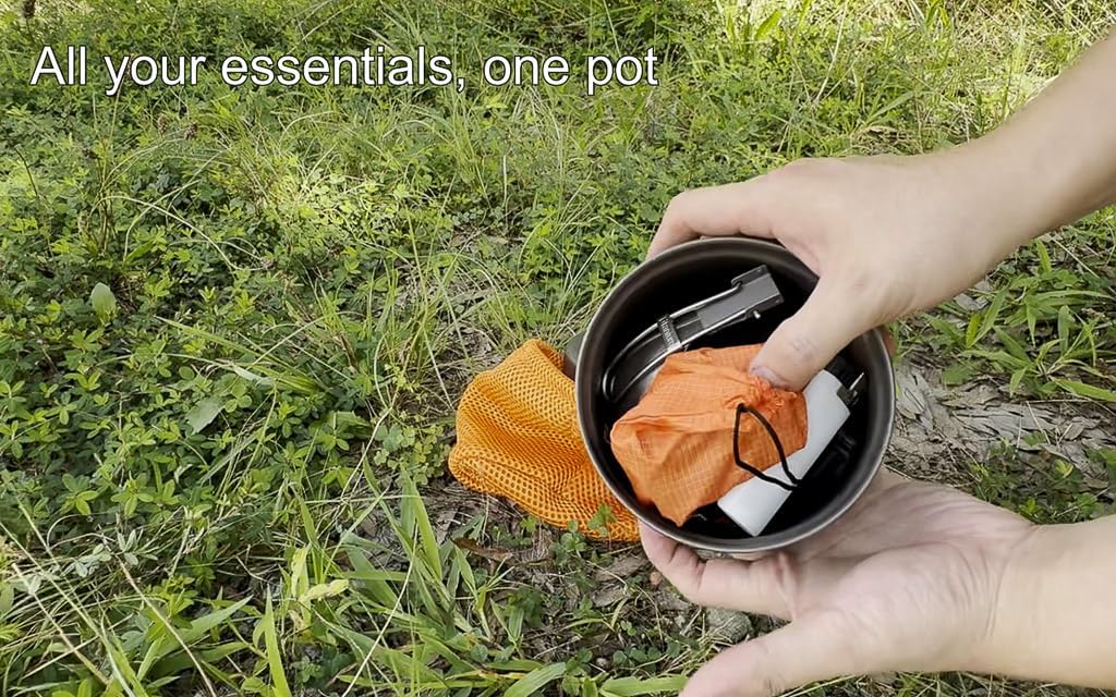 TOAKS Titanium Pot with Pan, 1100 ml