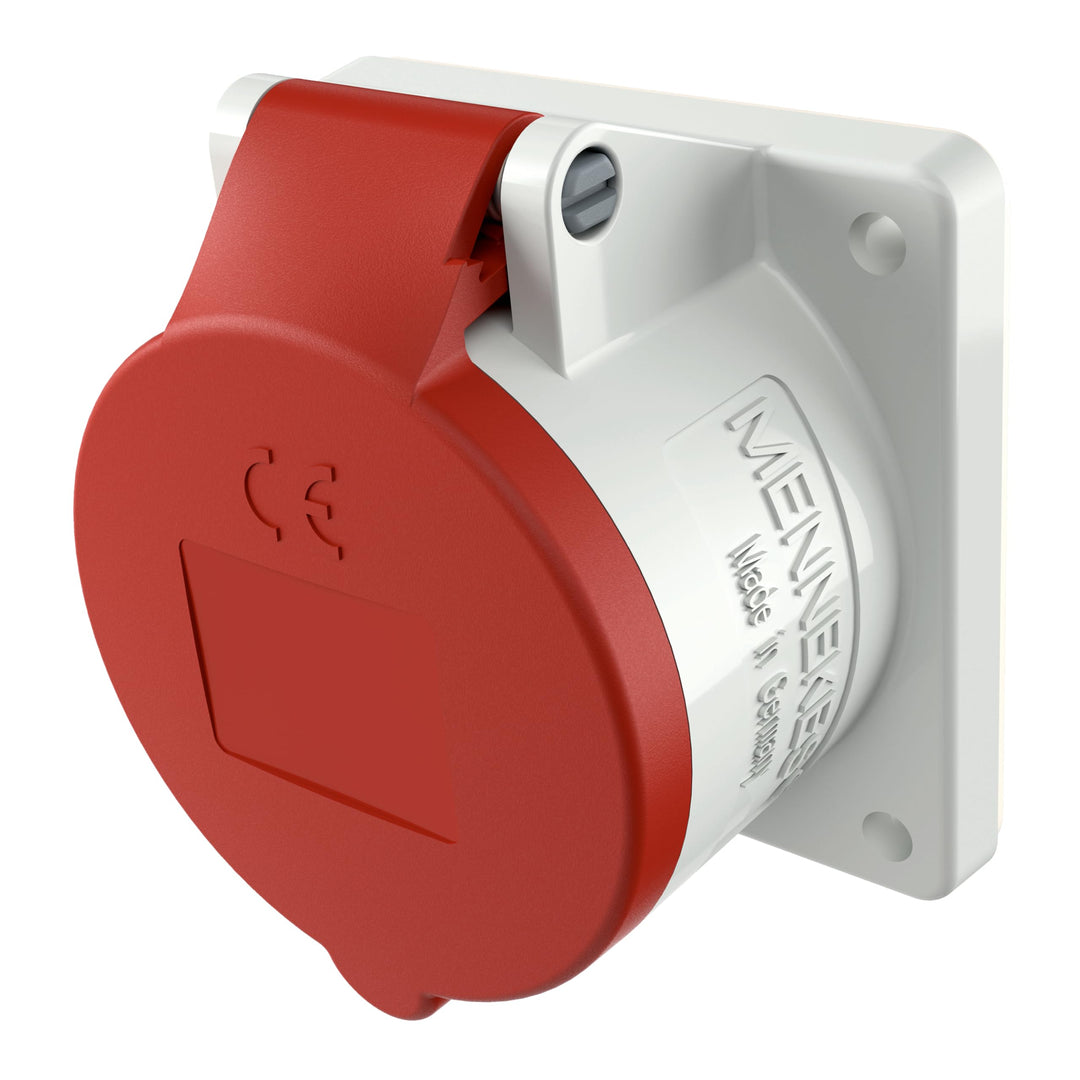 Mennekes 1797 grau, rot – -Steckdose 32 A, 50 – 60, 75 mm, 92 mm, 75 mm