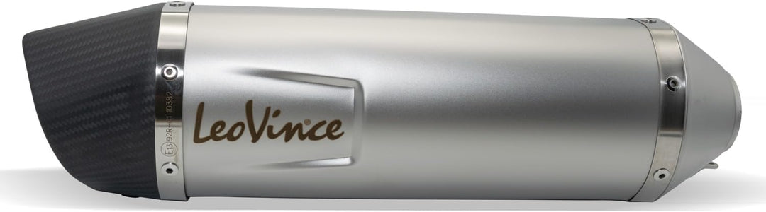 Endschalldämpfer/Auspuffanlage LeoVince SLIP-ON SBK LV ONE EVO, Edelstahl, Carbon Kappe, mit Zulassu