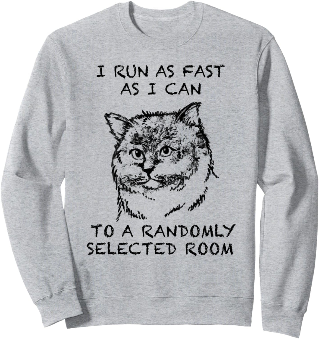 Sibirische Waldkatze Katze Zitat Hand gezeichnete Kunst Sweatshirt