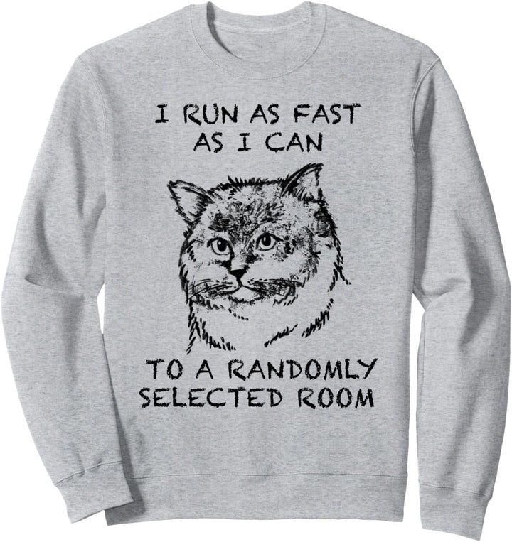 Sibirische Waldkatze Katze Zitat Hand gezeichnete Kunst Sweatshirt