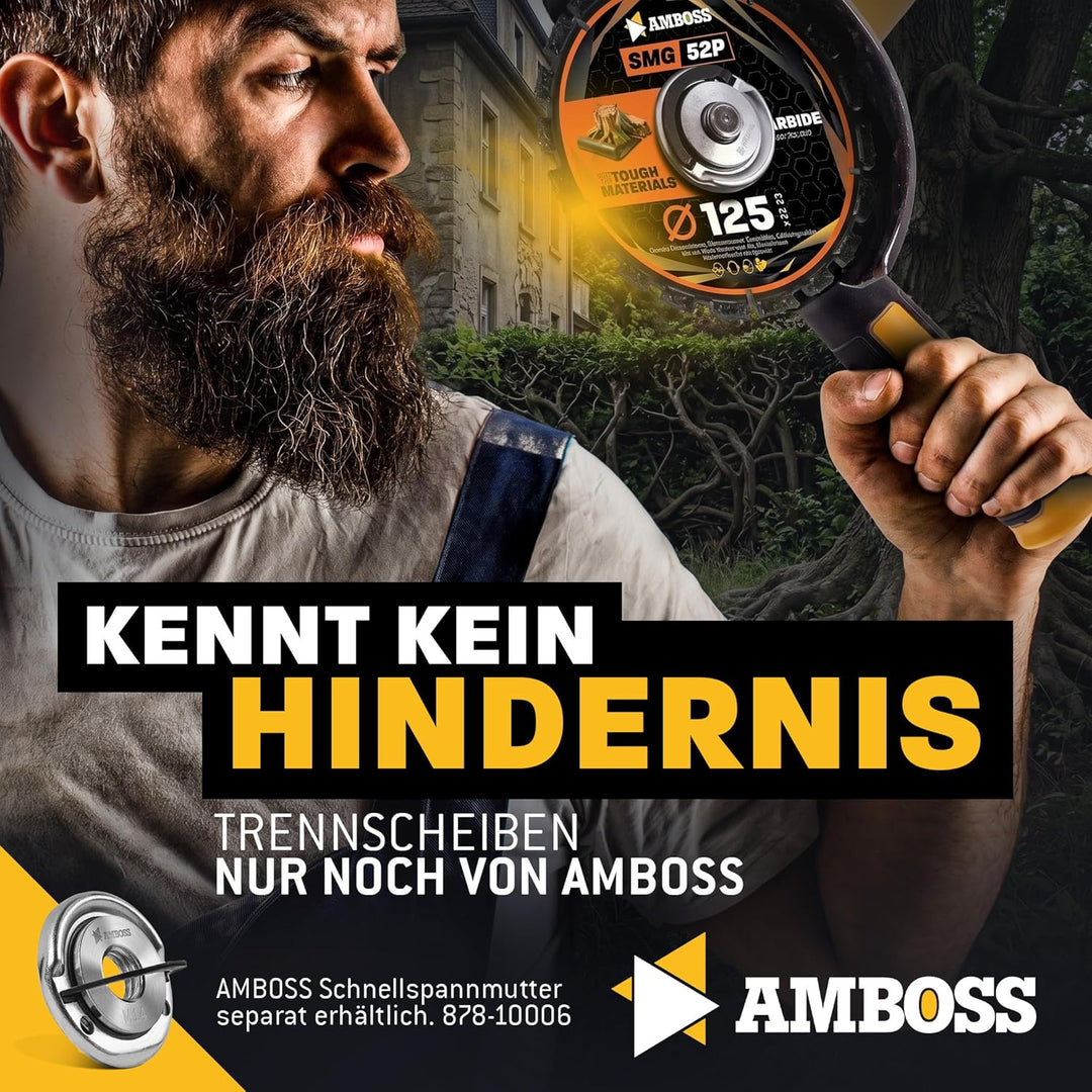 Amboss HM Trennscheibe Ø125 x 22.2 mm (Für Wurzeln, Asphalt, Hartgummi etc.) - Galvanisiert Ø 125 mm