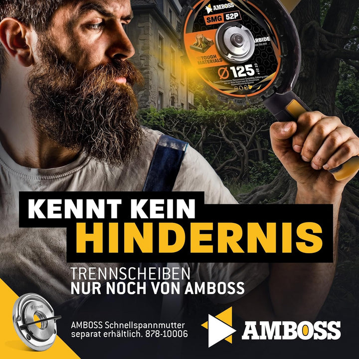 Amboss HM Trennscheibe Ø125 x 22.2 mm (Für Wurzeln, Asphalt, Hartgummi etc.) - Galvanisiert Ø 125 mm