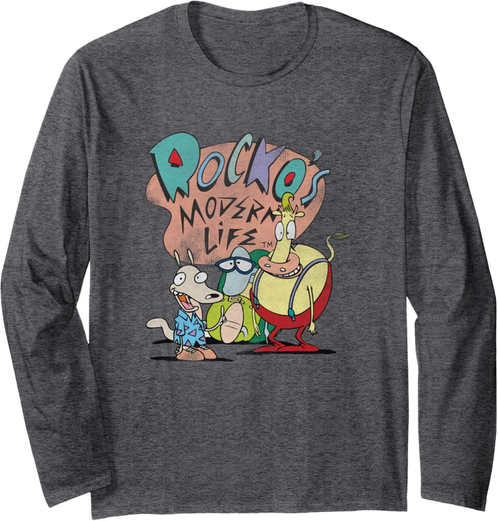 Rocko's Modern Life Group Title Vintage Langarmshirt
