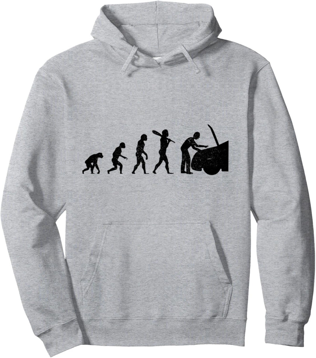 Funny Evolution - Auto Mechaniker - Tuning Pullover Hoodie