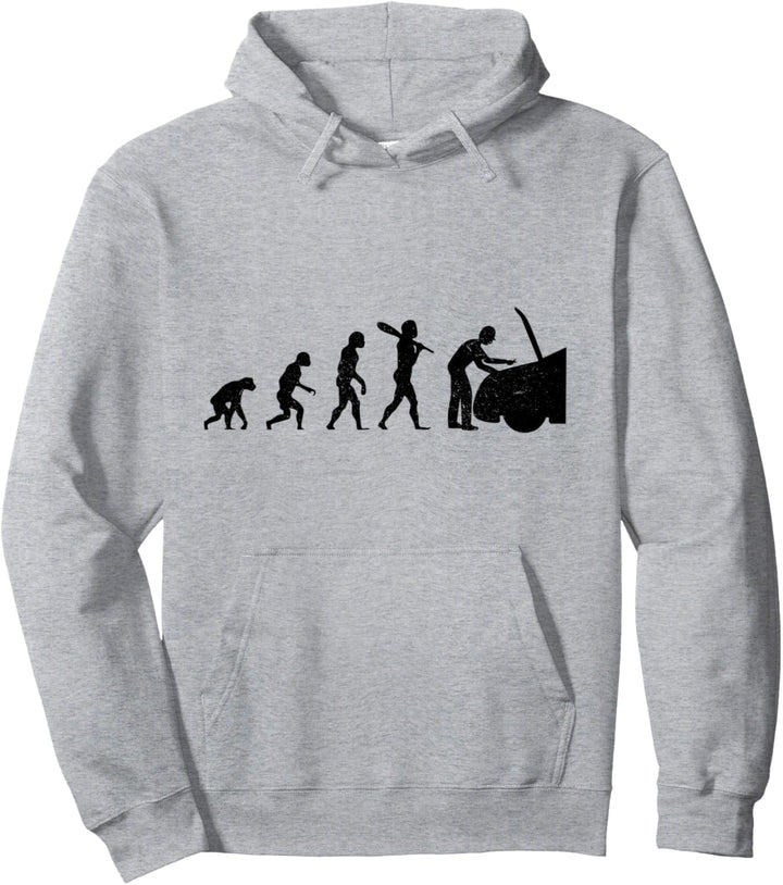 Funny Evolution - Auto Mechaniker - Tuning Pullover Hoodie