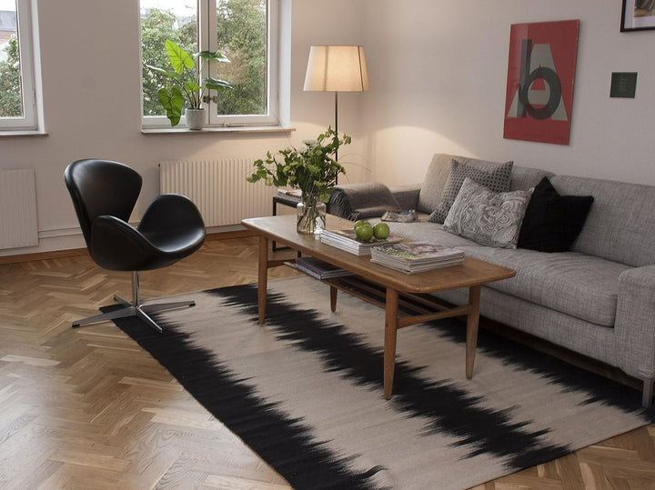 RugVista, Kelim Loom, Teppich, Kurzflor Teppich, ∅ 150 cm, Rund, Moderner Kelim Teppich, Wolle, Flur