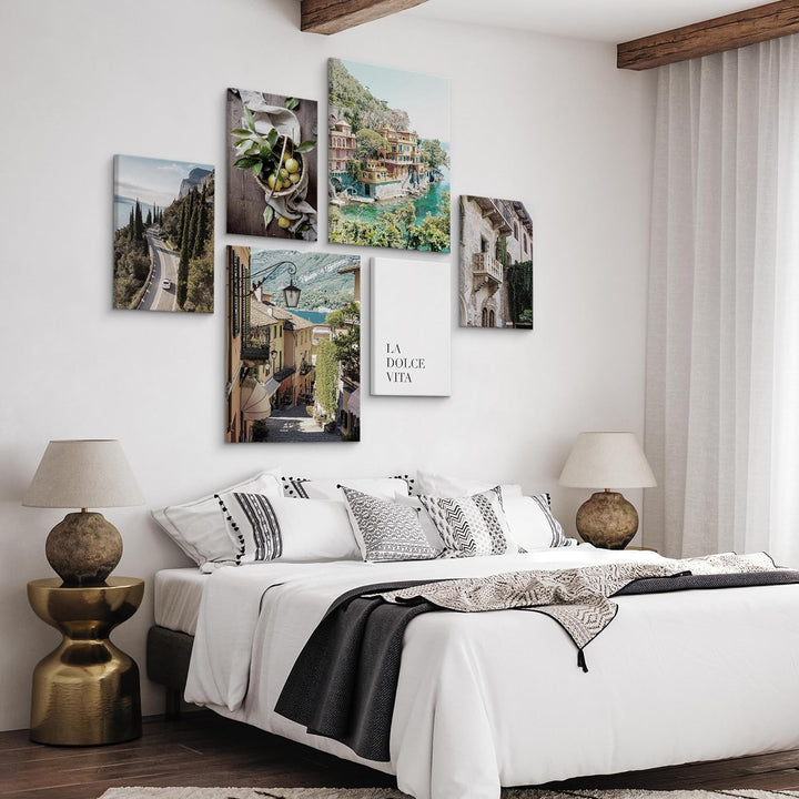Muralo - Wandbilder Set - Leinwand Bilder Set Aufhängefertig - Bilder für Wohnzimmer Schlafzimmer -