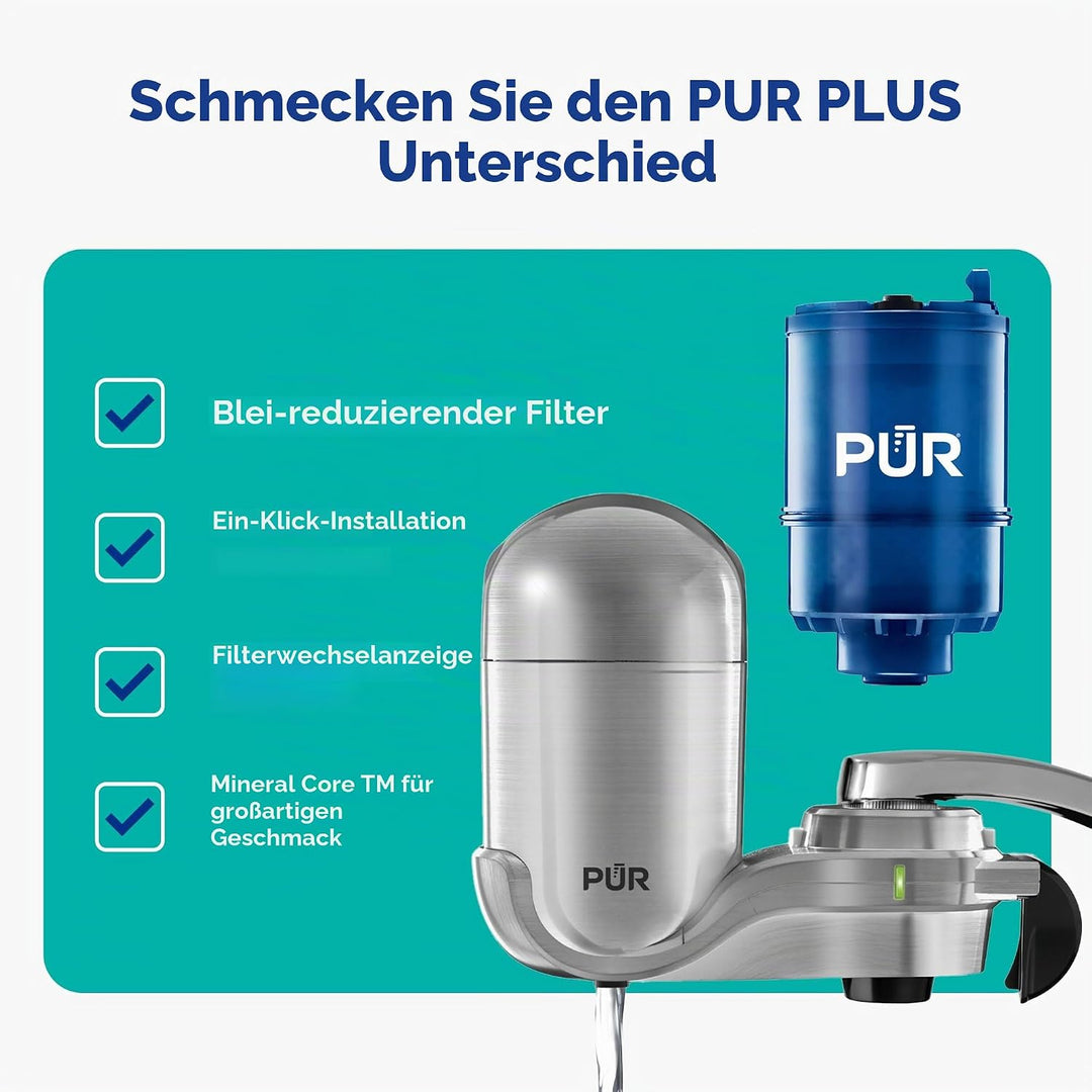 Pur Pur Wasser 3 Stufe Vertical Wasserhahn montieren FM3700 Chrom, Chrom